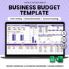 Business Budget Template